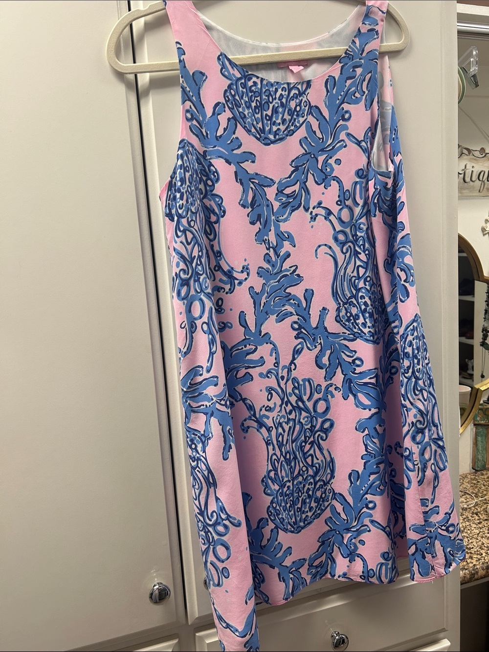 Lilly Pulitzer Pink & Blue Printed Sleeveless Top